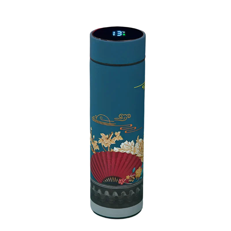 Retro Smart Thermal Water Bottle with Temperature Display