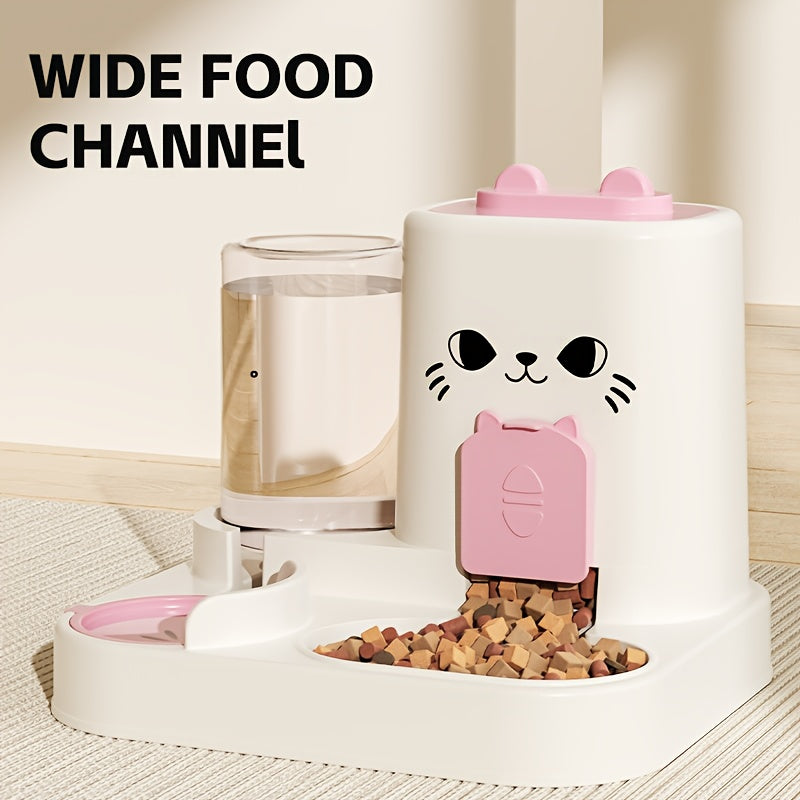 NNETM Automatic Cat Feeder and Water Dispenser Set