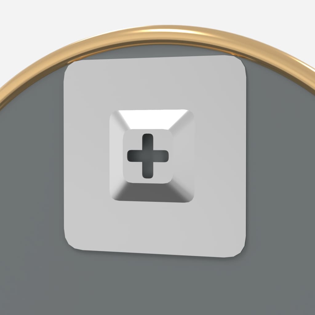 NNEVL Wall Mirror Gold Ø 50 cm Round