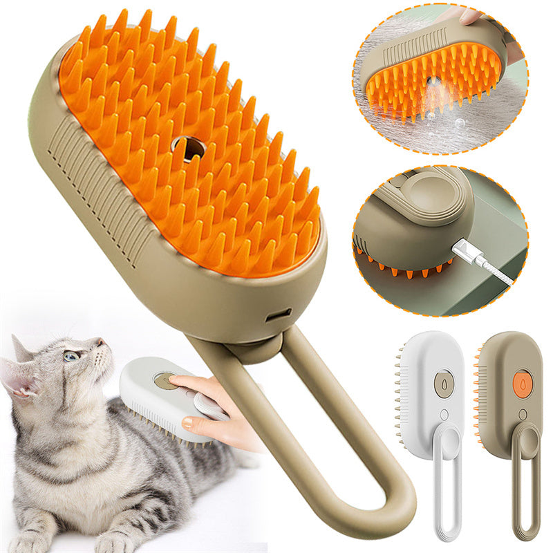 Cat Grooming Brush with Steam