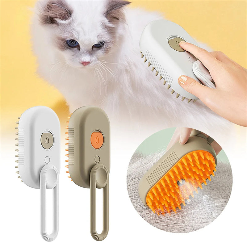 Cat Grooming Brush with Steam