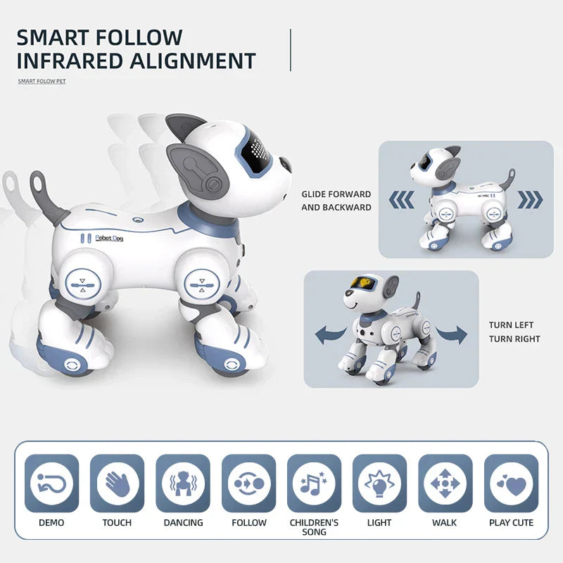 Remote Control Robot Dog for Kids with Stunts