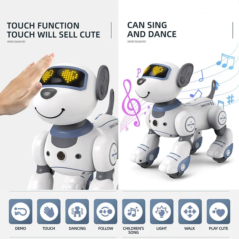 Remote Control Robot Dog for Kids with Stunts