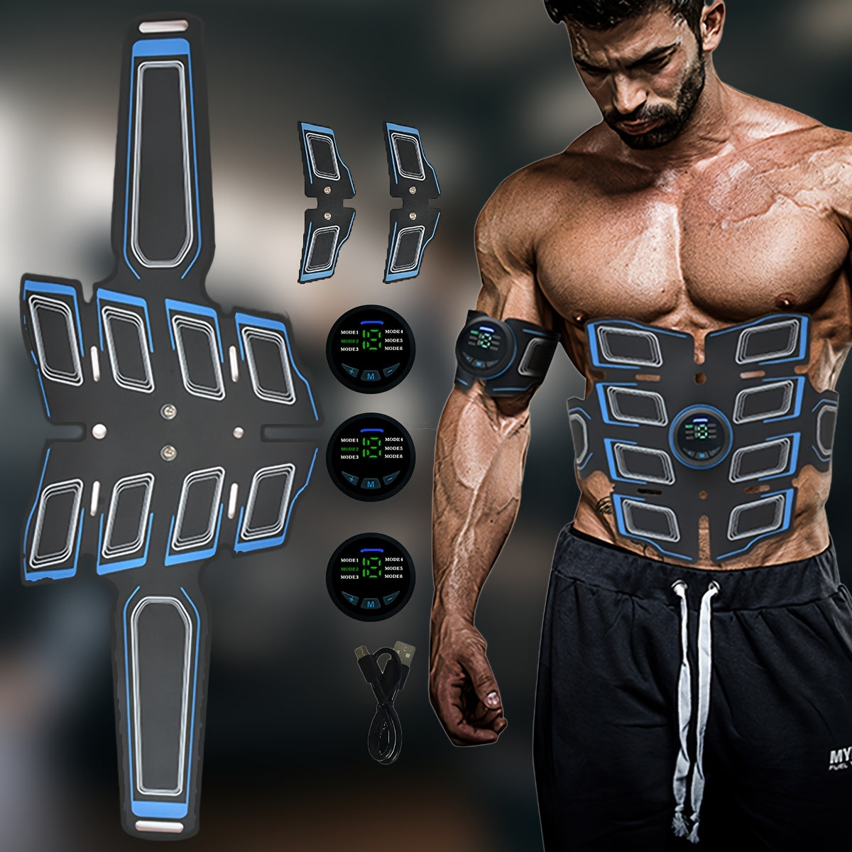 Muscle Stimulator EMS Trainer (6 Modes)