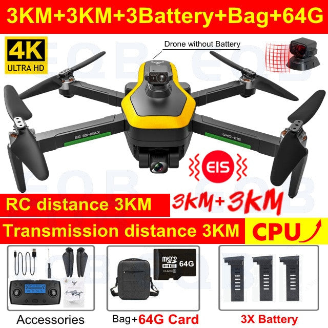 Professional 4K Camera Obstacle Quadcopter 5G FPV Professional Drones