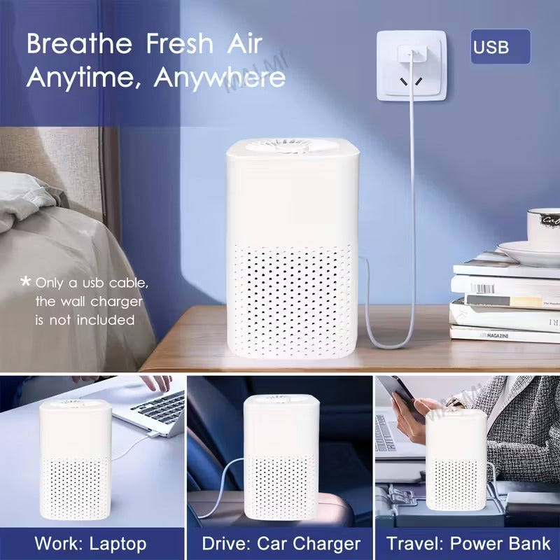 NNETM Air Purifier with HEPA & Carbon Filter for Home