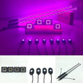 4 packs  3" 20W RGB led pods & 8 packs led rock light & 5ft rgb led spiral whip lights