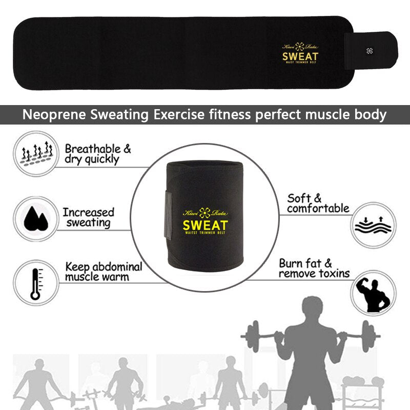 Waist Trainer Male  Neoprene Slimming Belt Men Shaper Tummy Reducing Belts Body Shapers Promote Sweat Shapewear Modeling Strip