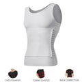Mens Body Shaper Compression Shirts Abdomen Shapewear Tummy Slimming Sheath Gynecomastia Reducing Corset Waist Trainer Slim Tops
