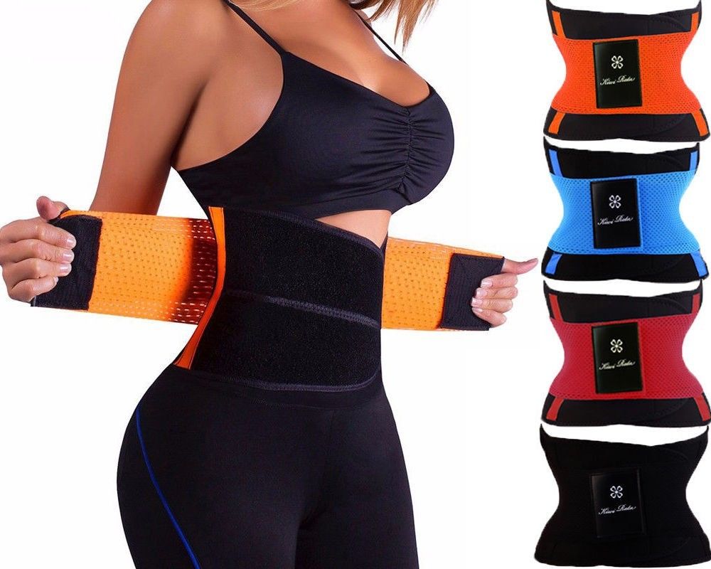 Sweat Waist Trainer Body Shape Shaper Xtreme Power Modeling Belt Faja Girdle Tummy Slimming Fitness Corset Shapewear